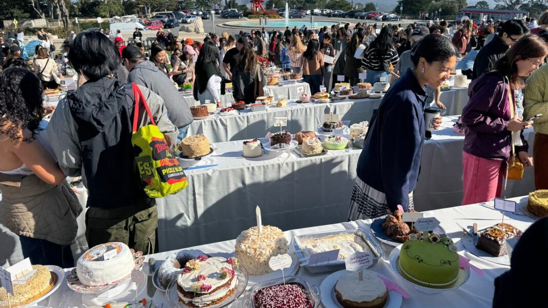 A crowd of strangers brought 613 cakes and then set out to eat them