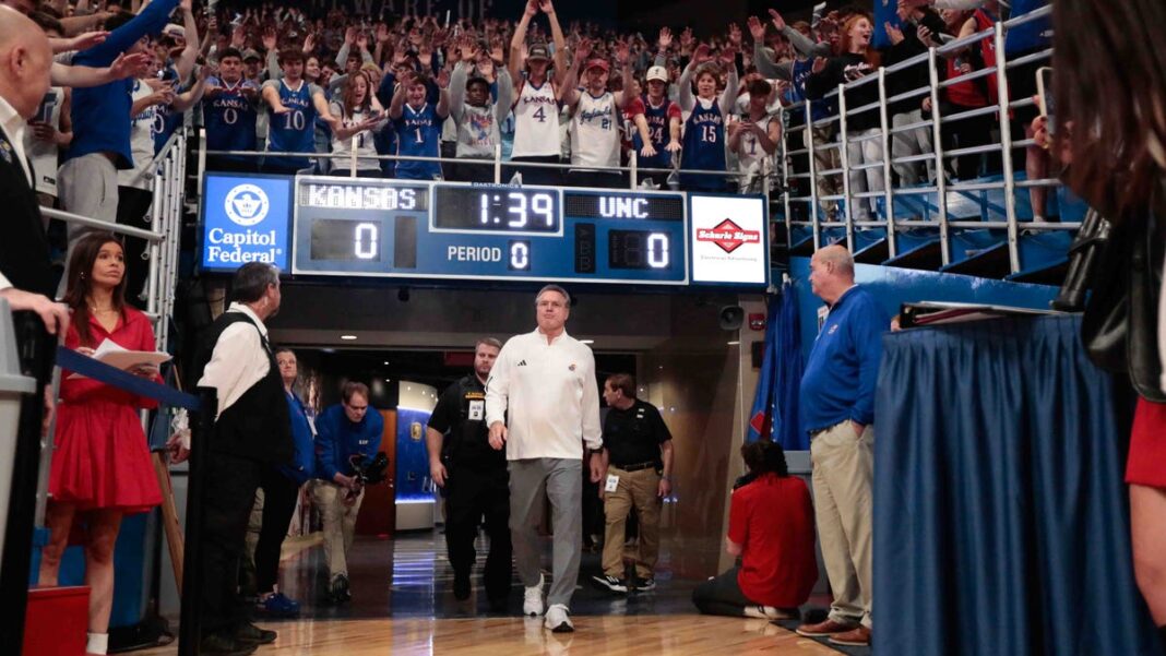 Bill Self matches Phog Allen for most wins at Kansas as No. 1 Jayhawks take down No. 10 UNC