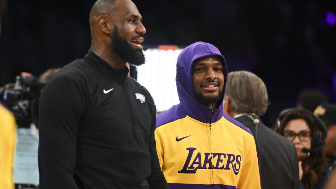 Bronny James to play only home games for Lakers’ G League team