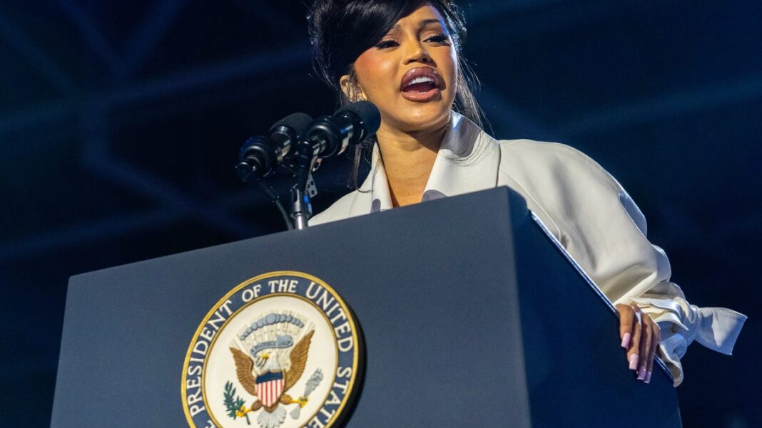 Cardi B supports Kamala Harris at campaign rally in Wisconsin: ‘Ready to make history?’