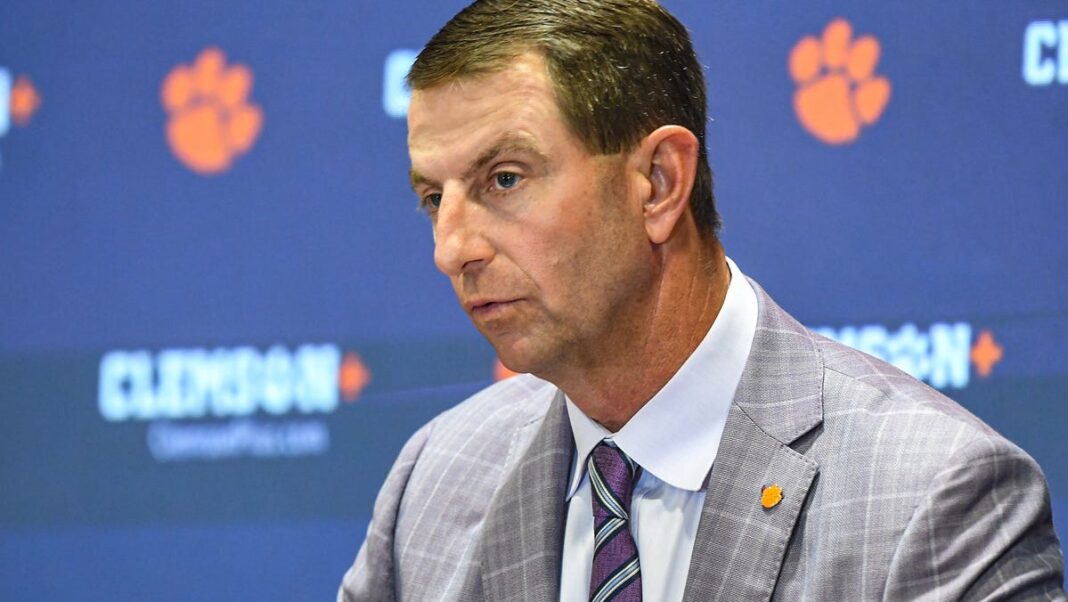 Clemson football coach Dabo Swinney tried to vote but couldn’t on Election Day