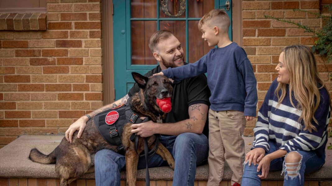 Army veteran reunites with his K9 companion, who served with him in Afghanistan