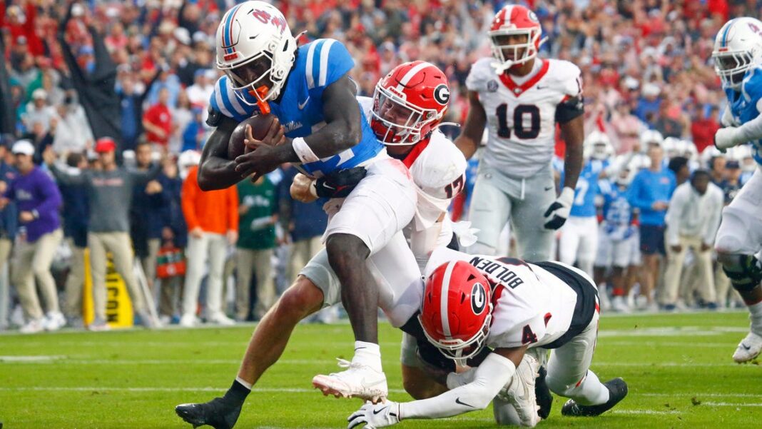 Mississippi rising, Georgia falling in college football NCAA Re-Rank 1-134 after Week 11