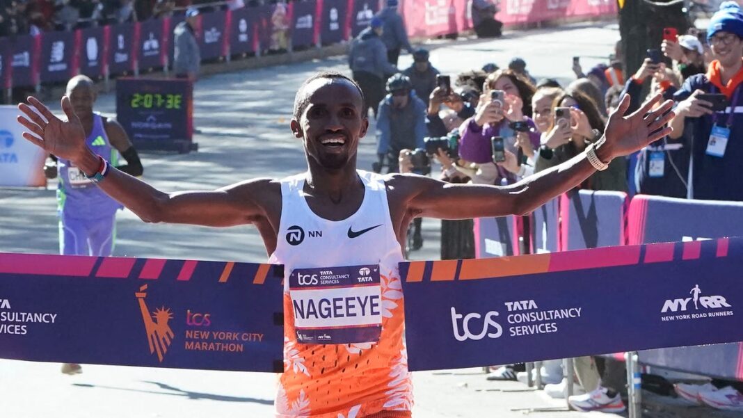 Abdi Nageeye of the Netherlands, Sheila Chepkirui of Kenya win NYC Marathon