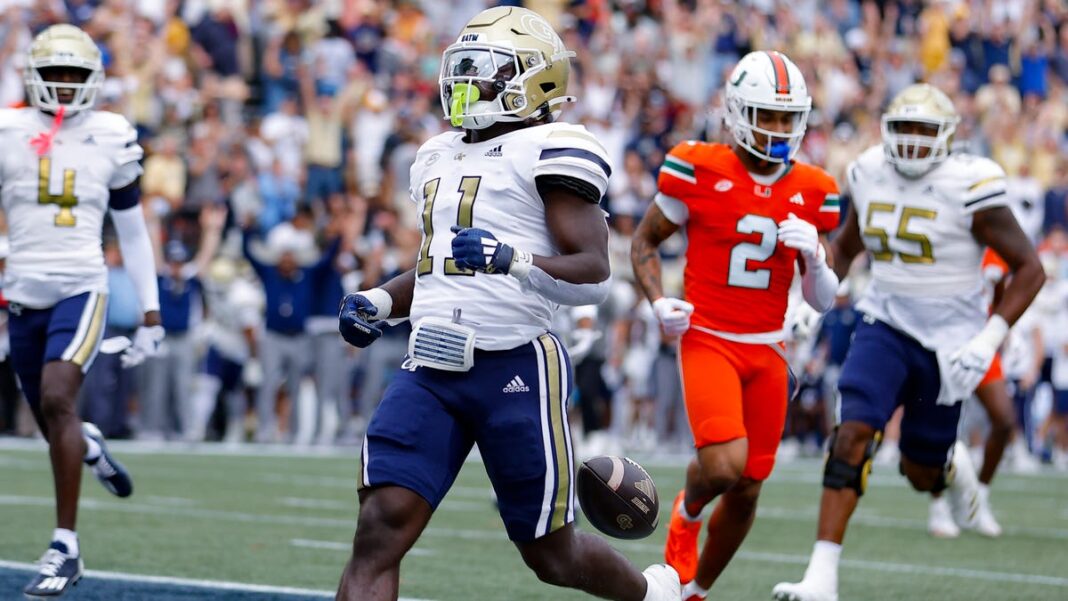 No. 4 Miami upset by Georgia Tech in loss that shakes up College Football Playoff race