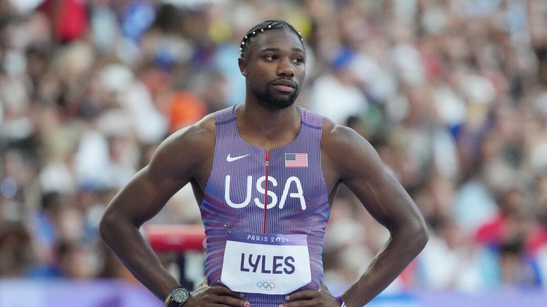 Gold medalist Noah Lyles beats popular streamer IShowSpeed in 50m race