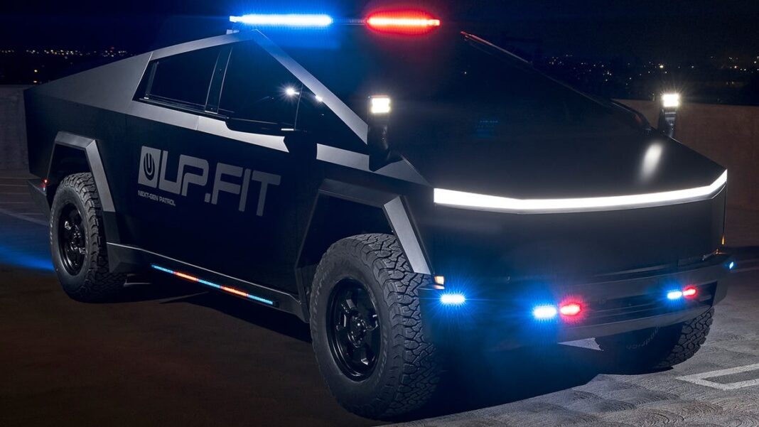 Tesla Cybertruck modifications upgrade EV to a sci-fi police vehicle