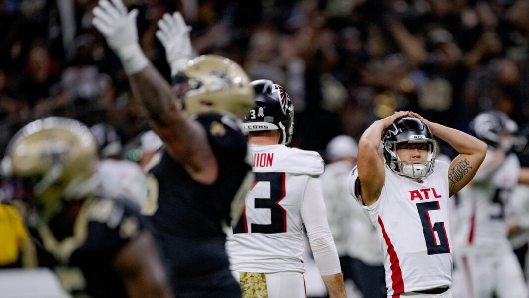 Younghoo Koo takes blame for Falcons loss to Saints: ‘This game is fully on me’