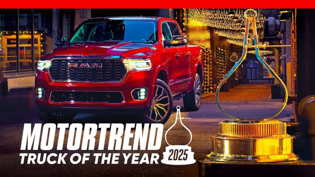 The Ram 1500 is MotorTrend’s 2025 Truck of the Year