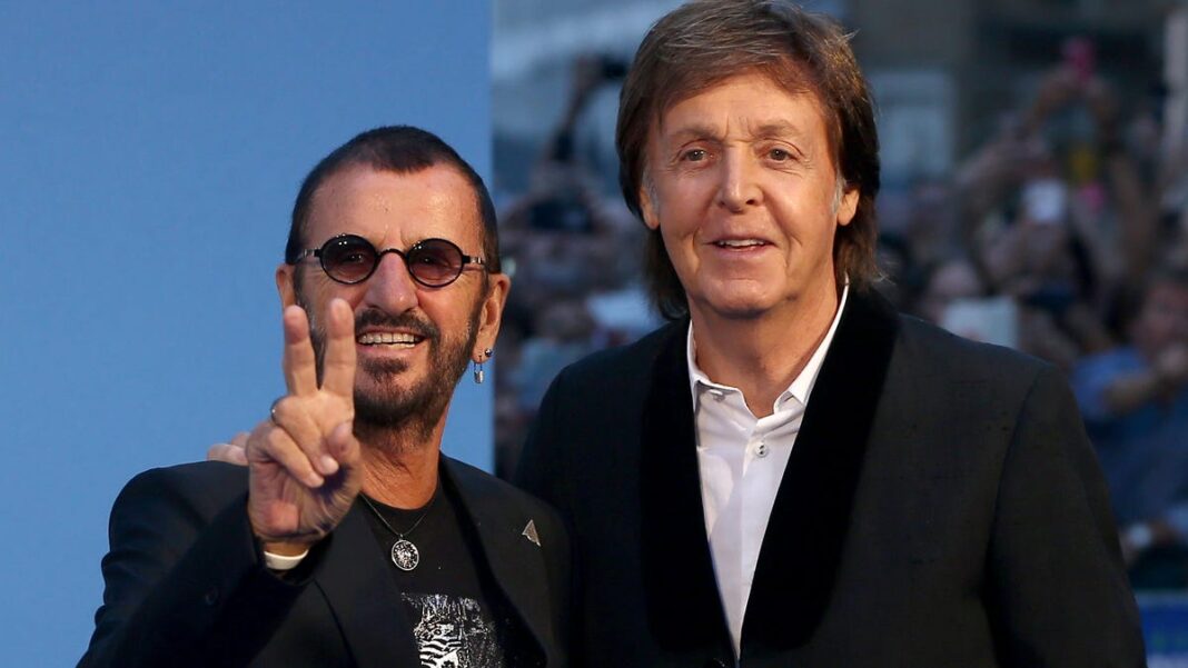 Paul McCartney reunites with Ringo Starr during London tour stop