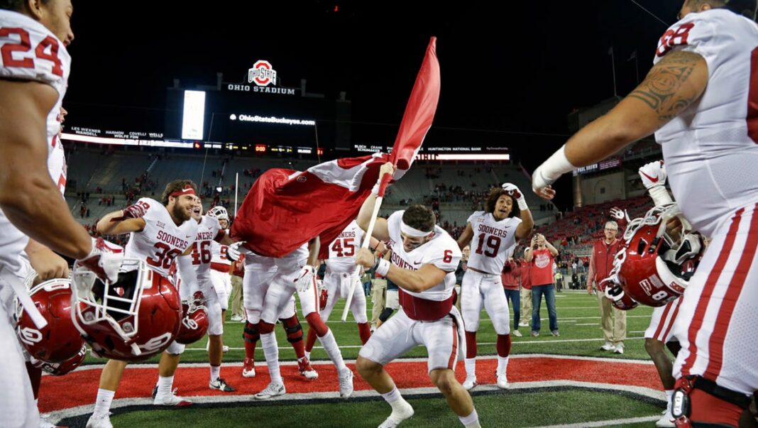 Baker Mayfield on Michigan-Ohio State flag planting: ‘Just let the boys play’