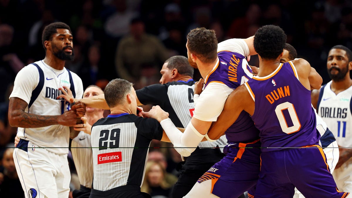 Suns’ Jusuf Nurkić, Mavericks’ Naji Marshall suspended multiple games following brawl