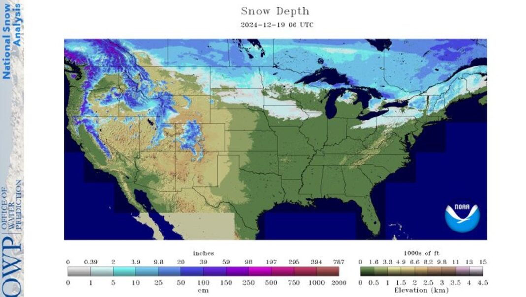 2024 white Christmas forecast predicts what parts of USA will see snow