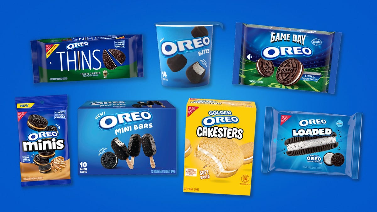 Oreo releases 6 new treats for 2025, including peanut butter and Irish creme flavors