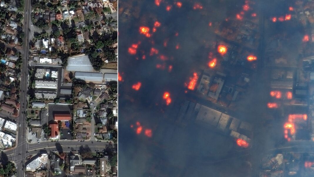 Wind-fueled fires still torching LA area as thousands flee: Live updates