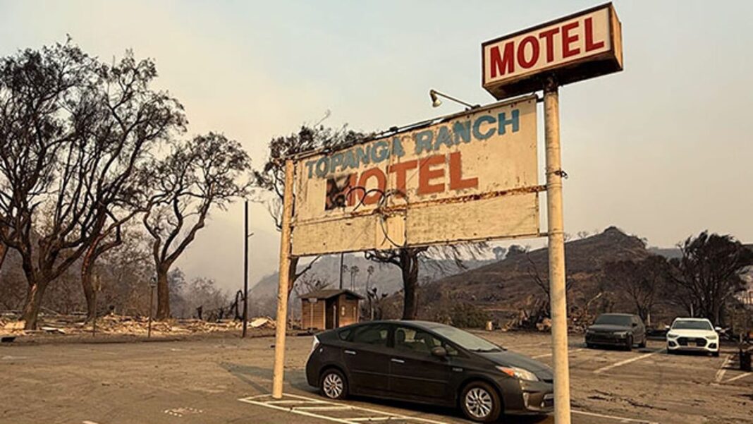 Palisades Fire destroys historic Topanga Ranch Motel, Will Roger’s ranch house