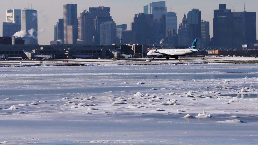 Door of taxiing plane opened at Boston’s Logan airport; passenger arrested