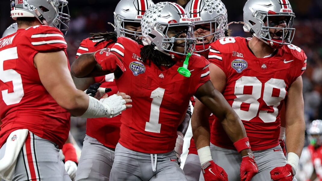 Ohio State pulls away from Texas in Cotton Bowl to reach College Football Playoff title game