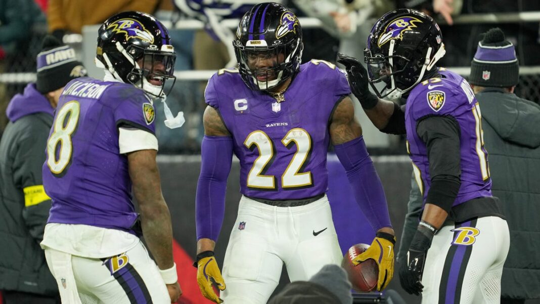 Ravens run through Steelers, book trip to AFC divisional round: Highlights