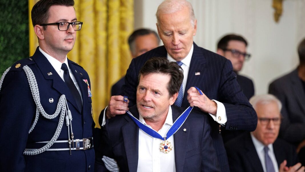 Michael J. Fox: Thank you for the Medal of Freedom. Now, let’s find a cure for Parkinson’s.