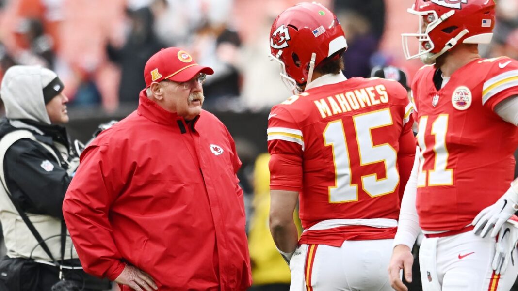 Chiefs coach Andy Reid has some unique parenting advice for Patrick Mahomes