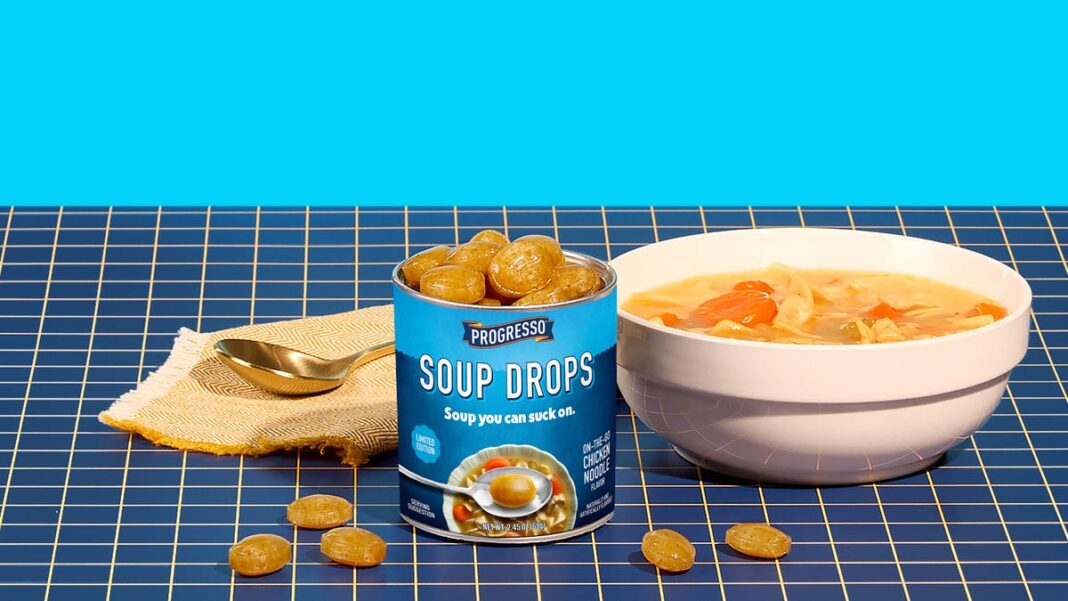 ‘Soup you can suck on’: Progresso introduces new chicken noodle soup-flavored hard candy