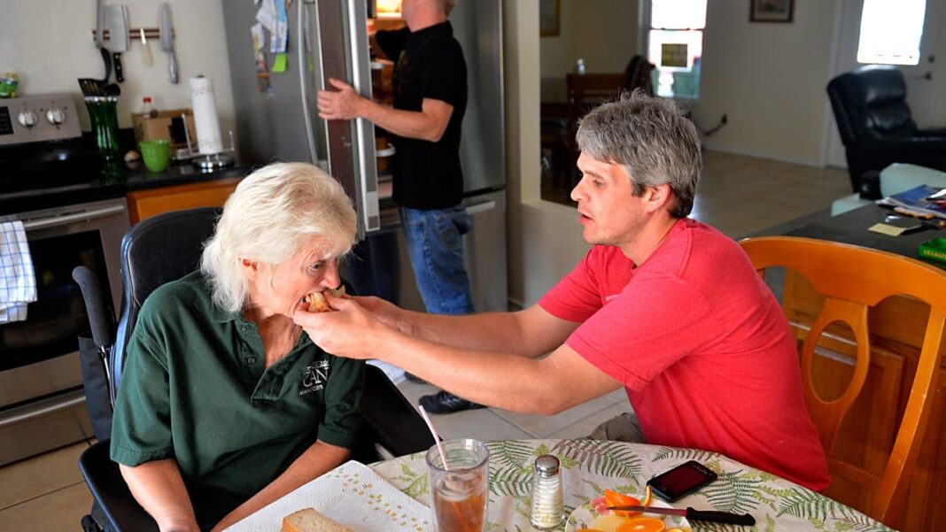 Traditional caregiving gender roles are bending. A growing number of men provide care