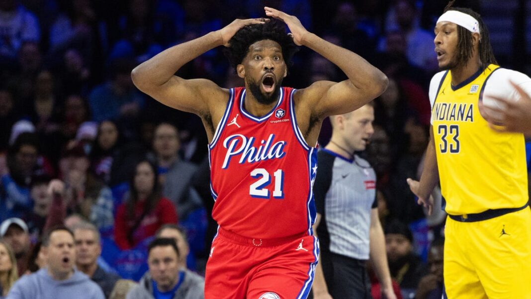 Joel Embiid still out for Sixers as left knee swelling sidelines 2023 MVP