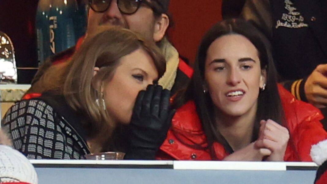 Taylor Swift, Caitlin Clark sit together in suite to watch Chiefs-Texans