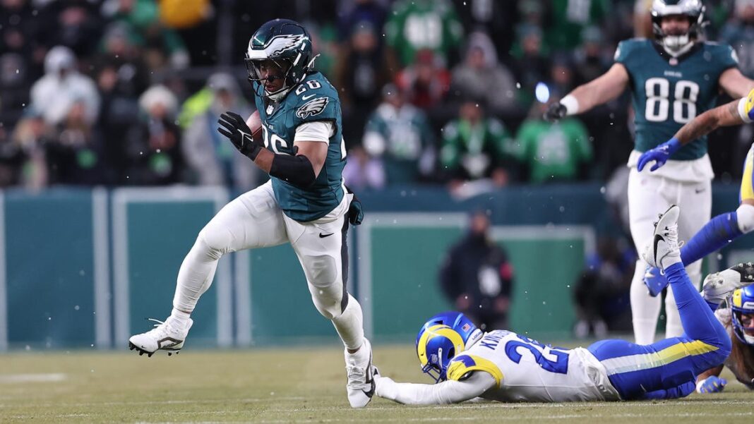 Eagles freeze out Rams, head to NFC title game showdown vs. Commanders