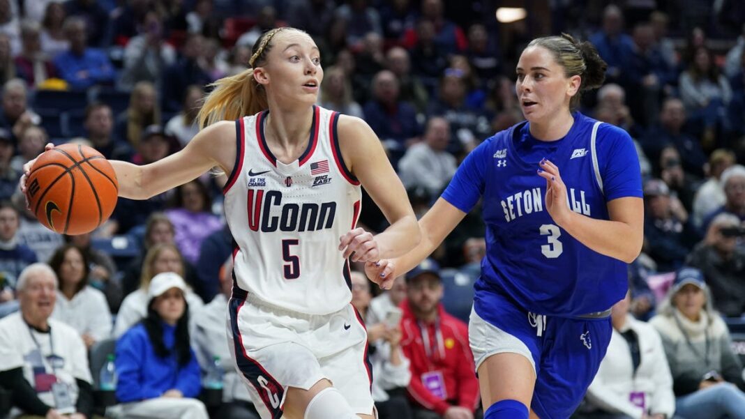 UConn’s Paige Bueckers scores 2,000th career point vs. Seton Hall