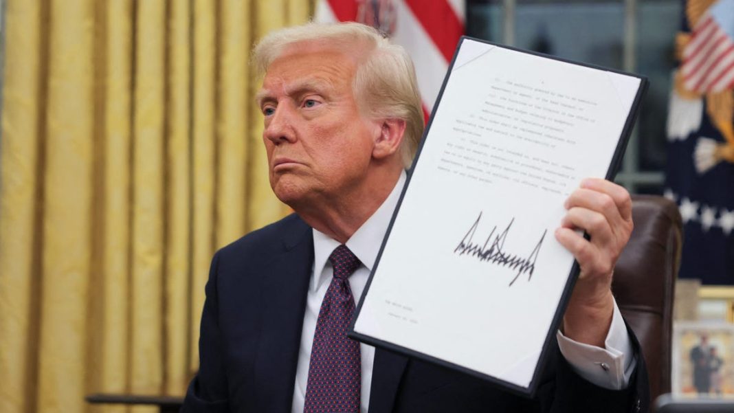 Trump issued a flurry of executive orders on Monday. Here are the most notable.