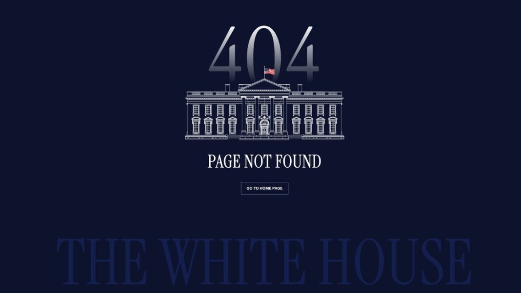 Where’s the Constitution? White House says website will bring it back soon.