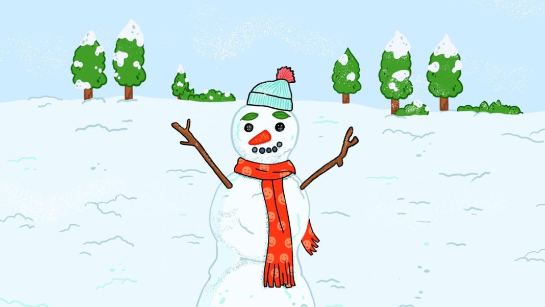 A visual guide for building the perfect snowman