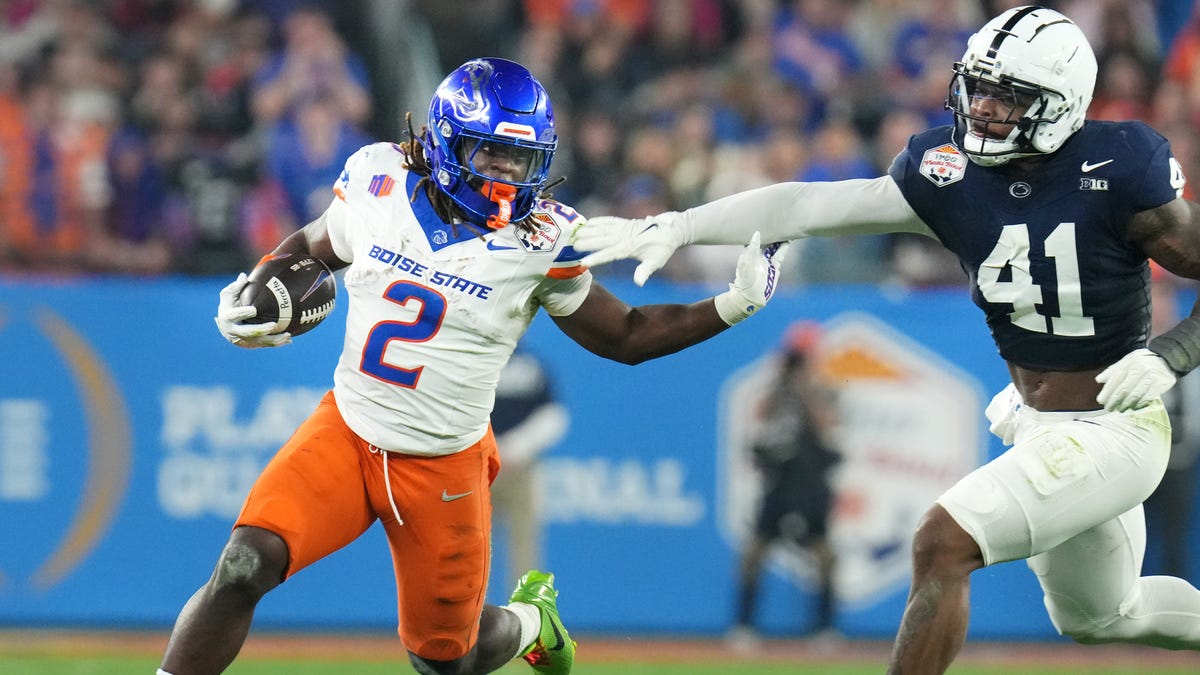 NCAA rushing record: Boise State RB Ashton Jeanty falls short of Barry Sanders’ record