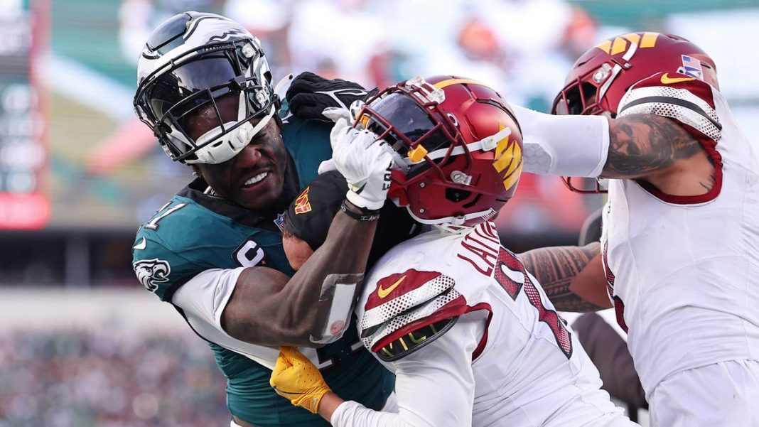 Commanders lose their composure against Eagles with avalanche of turnovers, penalties