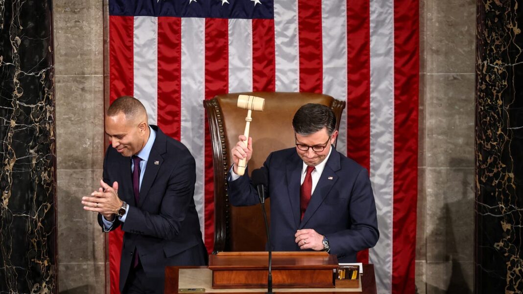 House Speaker Mike Johnson’s victory came with a warning from hardline Republicans