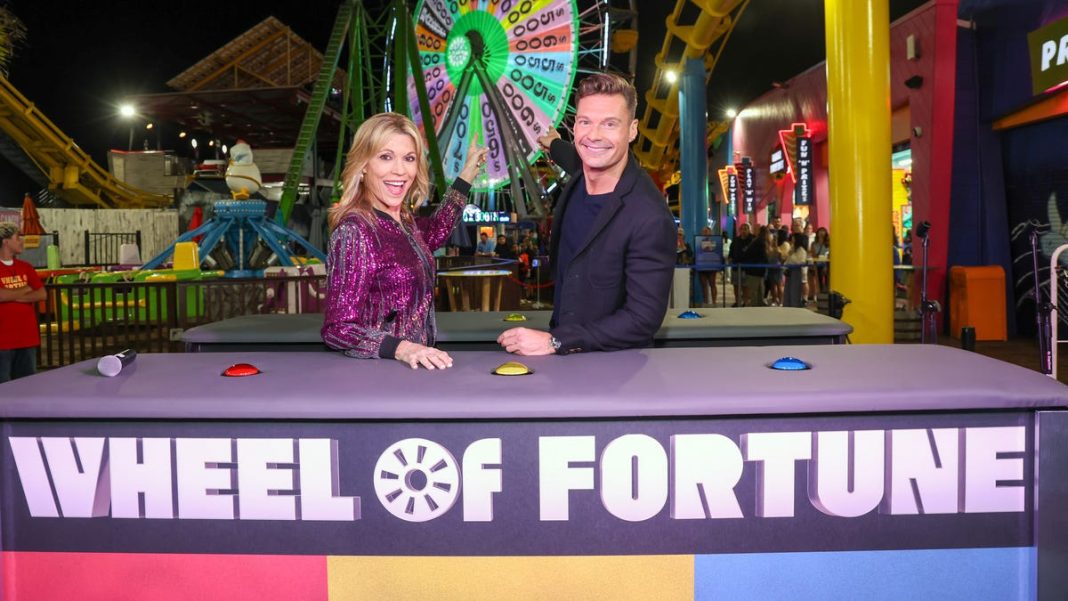 Ryan Seacrest falls after ‘Wheel of Fortune’ contestant topples him with win excitement