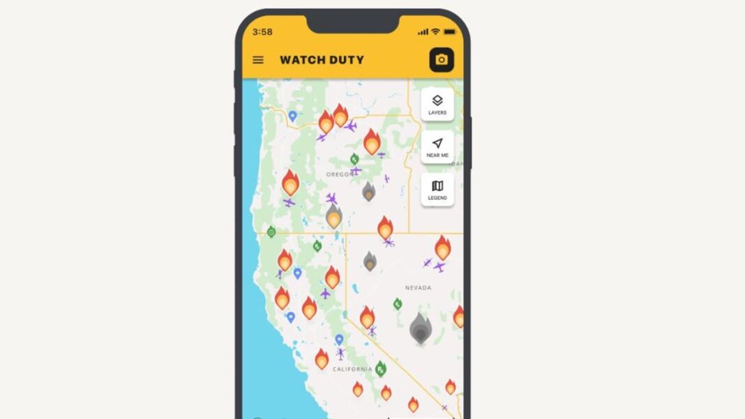 Watch Duty wildfire map: App helps track blazes, find shelter. What to know.