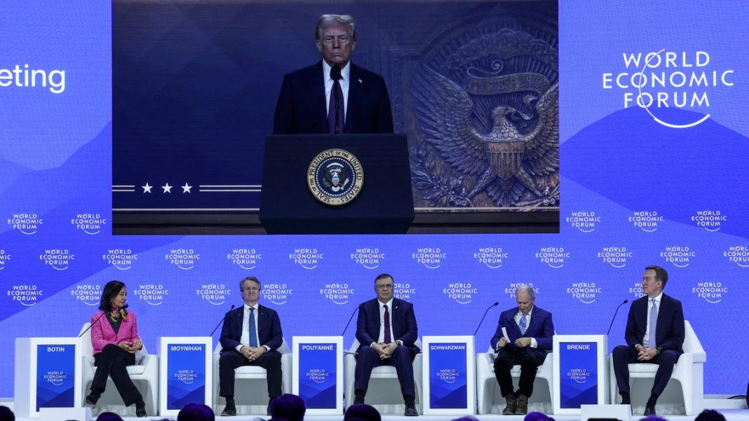 ‘America is back and open for business’ Trump tells leaders at World Economic Forum in Davos