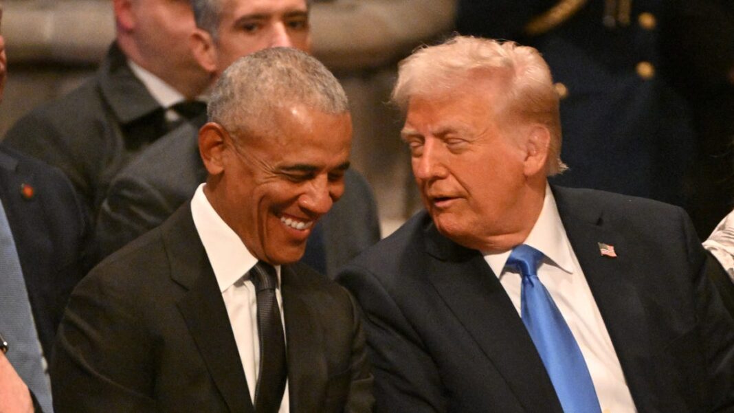 Trump discusses friendly exchange with Obama at Jimmy Carter’s funeral: ‘We all got along’